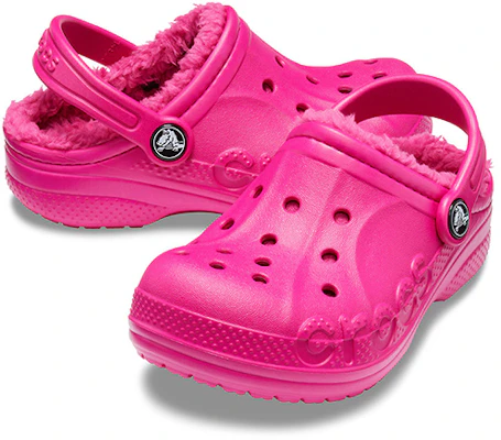 (Youth) Crocs Baya Lined Clogs 'Candy Pink' 205977-6X3 Shop (Youth) Crocs Baya Lined Clogs 'Candy Pink' 205977-6X3