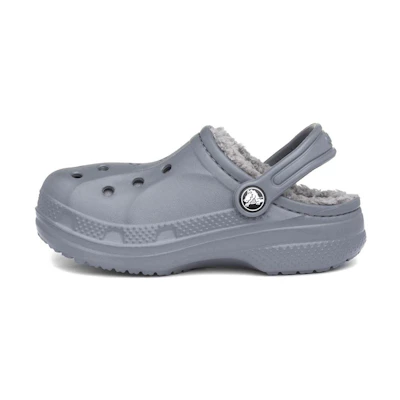 (Youth) Crocs Baya Lined Clogs 'Charcoal'