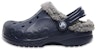 (JR) Crocs Baya Lined Clogs 'Navy Grey' Lelaki Perempuan 11745-46U