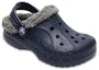 Shop (JR) Crocs Baya Lined Clogs 'Navy Grey' Lelaki Perempuan 11745-46U
