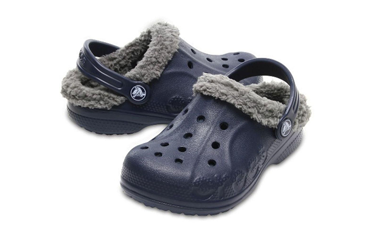 Purchase (Youth) Crocs Baya Lined Clogs 'Navy Grey' 11745-46U