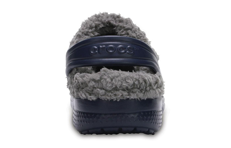 Details for (Youth) Crocs Baya Lined Clogs 'Navy Grey' 11745-46U