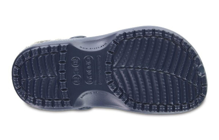 Sizing (Youth) Crocs Baya Lined Clogs 'Navy Grey' 11745-46U