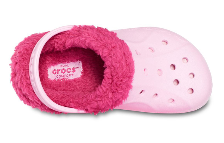 Lookbook (Youth) Crocs Baya Lined Clogs 'Pink Rose' 11745-6CZ