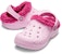 (JR) Crocs Baya Lined Clogs 'Pink Rose' - Selipar Crocs Baya Berlapis 'Pink Rose' 11745-6CZ