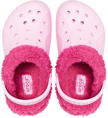 (Youth) Crocs Baya Lined Clogs 'Pink Rose' 11745-6CZ Details for (Youth) Crocs Baya Lined Clogs 'Pink Rose' 11745-6CZ