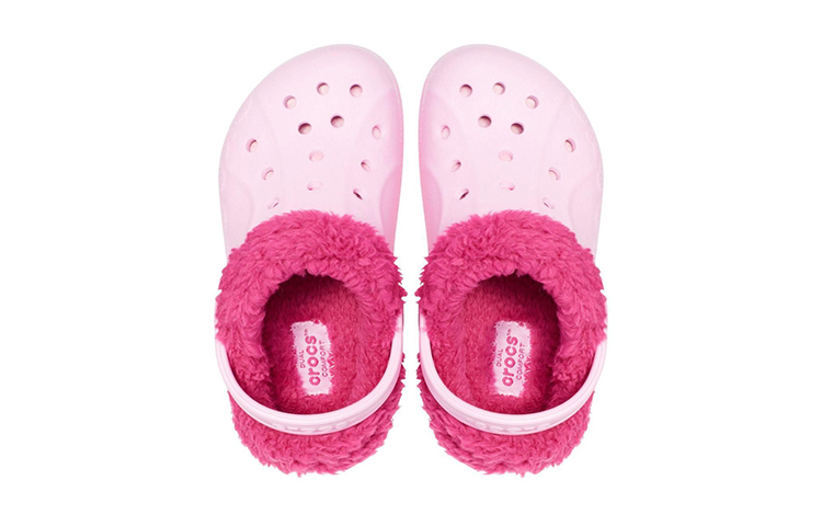 Details for (Youth) Crocs Baya Lined Clogs 'Pink Rose' 11745-6CZ