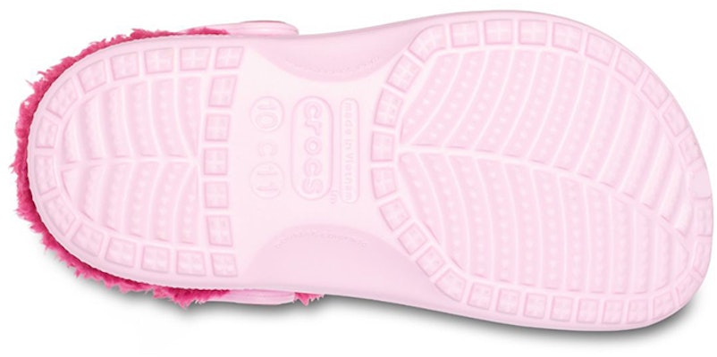 (JR) Crocs 粉色玫瑰绒里拖鞋 11745-6CZ Cheap (JR) Crocs 粉色玫瑰绒里拖鞋 11745-6CZ
