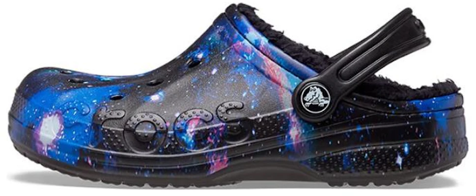 (JR) Crocs Baya 内衬毛绒星系拖鞋 '黑色多彩' 207654-0C4 Buy (JR) Crocs Baya 内衬毛绒星系拖鞋 '黑色多彩' 207654-0C4