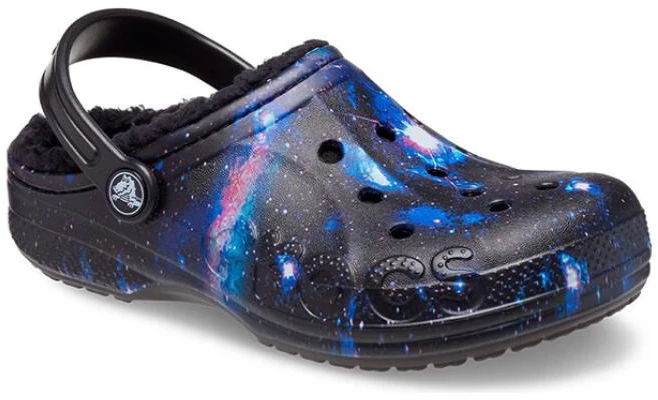 (JR) Crocs Baya 内衬毛绒星系拖鞋 '黑色多彩' 207654-0C4 Lookbook (JR) Crocs Baya 内衬毛绒星系拖鞋 '黑色多彩' 207654-0C4