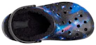 Shop (JR) Crocs Baya 内衬毛绒星系拖鞋 '黑色多彩' 207654-0C4