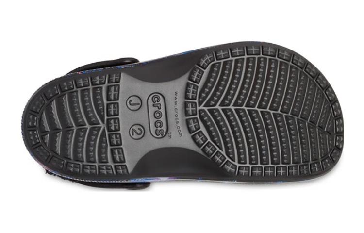 Details for (JR) Crocs Baya 内衬毛绒星系拖鞋 '黑色多彩' 207654-0C4
