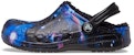(Youth) Crocs Baya Lined Fuzzy-Strap Galaxy Clogs 'Black Multi' 207654-0C4
