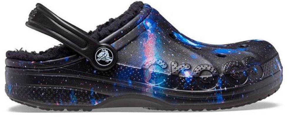 (Youth) Crocs Baya Lined Fuzzy-Strap Galaxy Clogs 'Black Multi' 207654-0C4 Order (Youth) Crocs Baya Lined Fuzzy-Strap Galaxy Clogs 'Black Multi' 207654-0C4