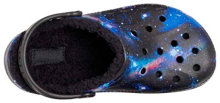 (Youth) Crocs Baya Lined Fuzzy-Strap Galaxy Clogs 'Black Multi' 207654-0C4 Shop (Youth) Crocs Baya Lined Fuzzy-Strap Galaxy Clogs 'Black Multi' 207654-0C4