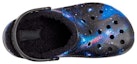 Shop (Youth) Crocs Baya Lined Fuzzy-Strap Galaxy Clogs 'Black Multi' 207654-0C4
