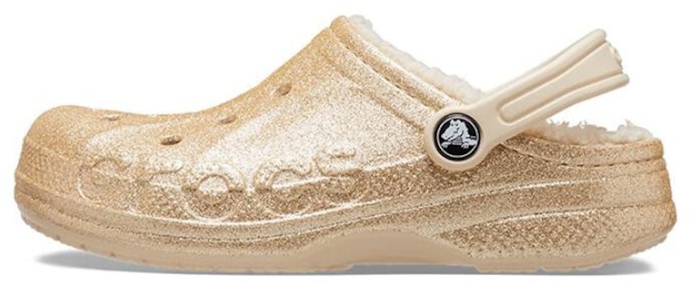 (Youth) Crocs Baya Lined Glitter Clogs 'Gold' 207656-11S Buy (Youth) Crocs Baya Lined Glitter Clogs 'Gold' 207656-11S
