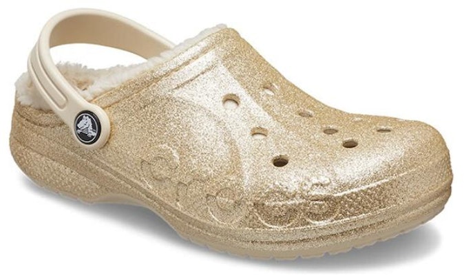 (JR) Crocs Baya Berbulu Berkilau 'Emas' 207656-11S Lookbook (JR) Crocs Baya Berbulu Berkilau 'Emas' 207656-11S