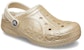(JR) Crocs Baya Berbulu Berkilau 'Emas' 207656-11S