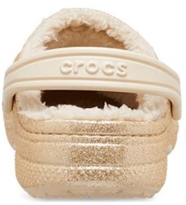 (JR) Crocs Baya Berbulu Berkilau 'Emas' 207656-11S Purchase (JR) Crocs Baya Berbulu Berkilau 'Emas' 207656-11S