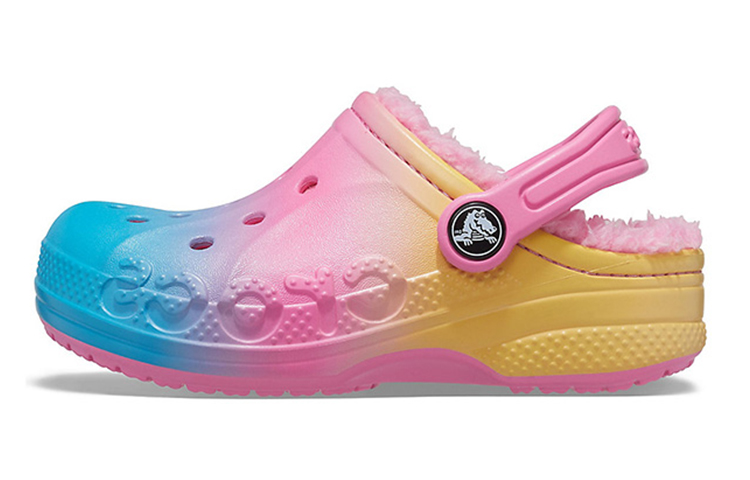 Buy (JR) Crocs Baya 印花衬里拖鞋 '粉红柠檬多色' 205888-6SO