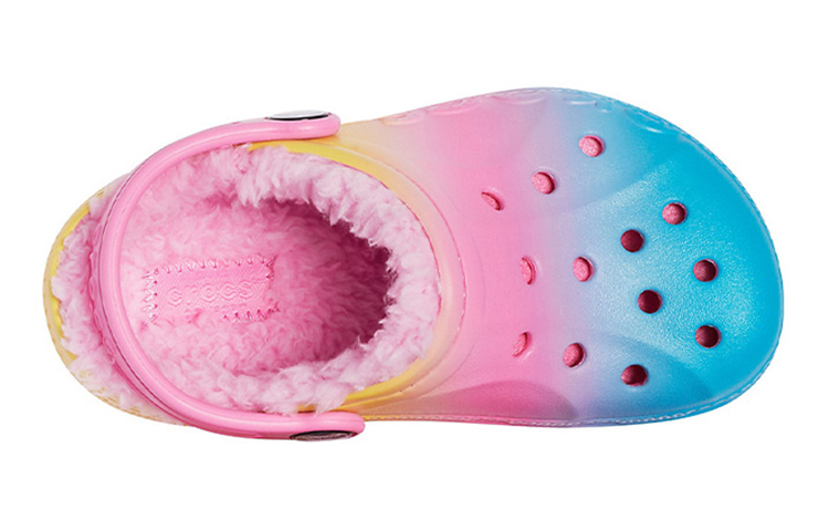 Lookbook (JR) Crocs Baya 印花衬里拖鞋 '粉红柠檬多色' 205888-6SO