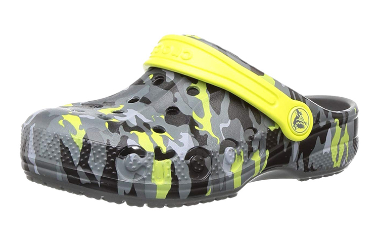 Purchase (JR) Crocs Baya Grafis Musiman Clogs 'Abu-Abu Hitam Kuning' 205484-0DA