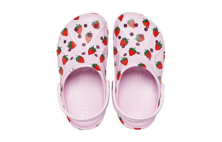 Purchase (JR) Crocs Baya Saisonale Bedruckte Clogs ''Pink Rot'' 207657-6GD