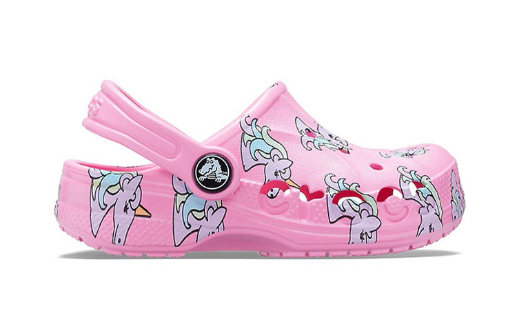 Order (JR) Crocs Baya Saisonale Bedruckte Clogs ''Rosa Weiß'' 206180-669
