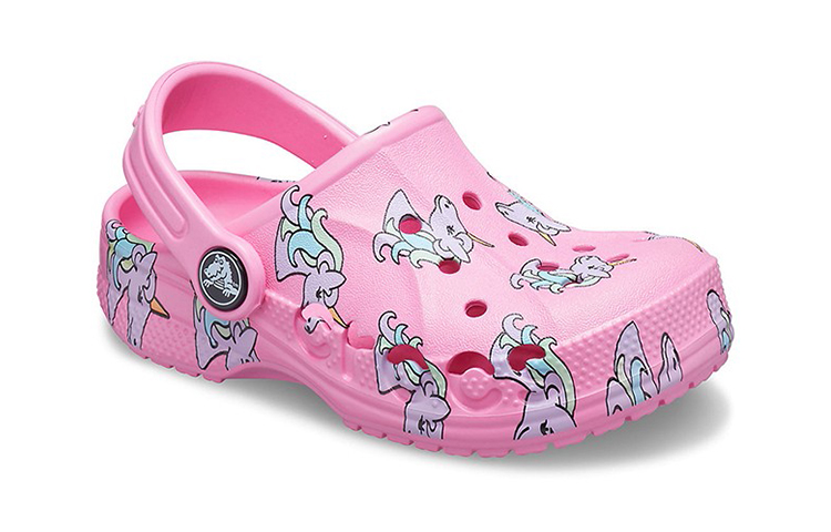 Lookbook (JR) Crocs Baya Saisonale Bedruckte Clogs ''Rosa Weiß'' 206180-669