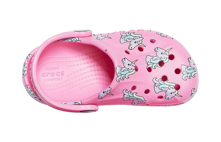 Purchase (JR) Crocs Baya Saisonale Bedruckte Clogs ''Rosa Weiß'' 206180-669