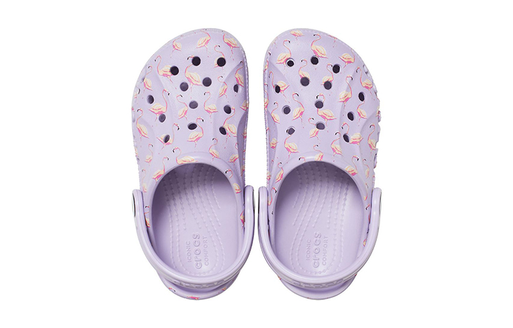 Purchase (JR) Crocs Baya Saisonale Bedruckte Clogs ''Lila'' 206180-530