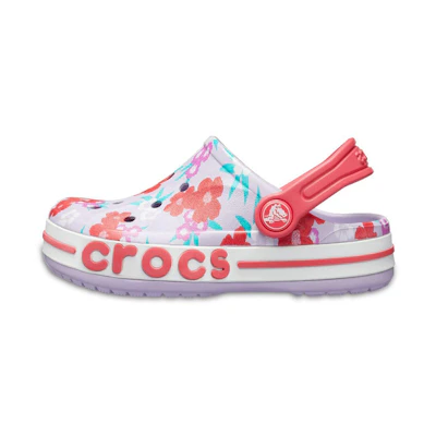 (Youth) Crocs Bayaband 'Floral Pink'