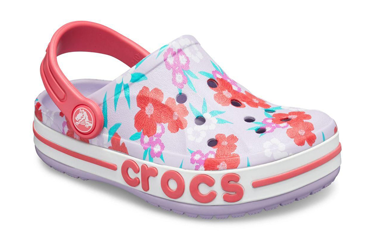 Lookbook (Youth) Crocs Bayaband 'Floral Pink' 205810-530