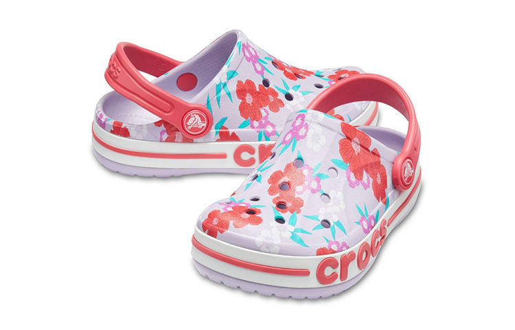 Shop (Youth) Crocs Bayaband 'Floral Pink' 205810-530