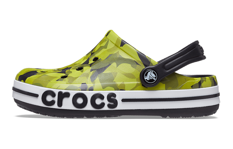 (Youth) Crocs Bayaband Bubble Camo Clogs 'Green Black' 207807-0C4
