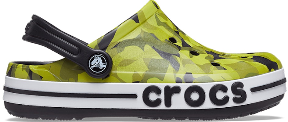 (JR) Crocs Bayaband Bubble Camo 'Hijau Hitam' Clog 207807-0C4 Order (JR) Crocs Bayaband Bubble Camo 'Hijau Hitam' Clog 207807-0C4