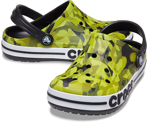 (JR) Crocs Bayaband Bubble Camo Suecos 'Verde Negro' 207807-0C4 Shop (JR) Crocs Bayaband Bubble Camo Suecos 'Verde Negro' 207807-0C4