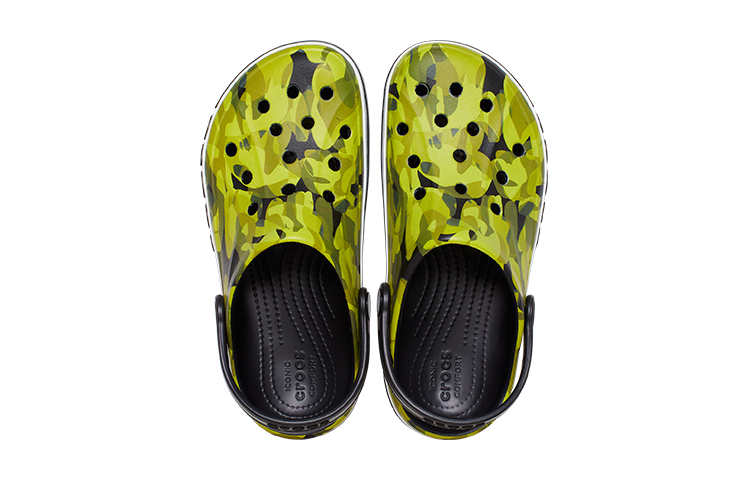 Purchase (JR) Crocs Bayaband Bubble Camo Suecos 'Verde Negro' 207807-0C4