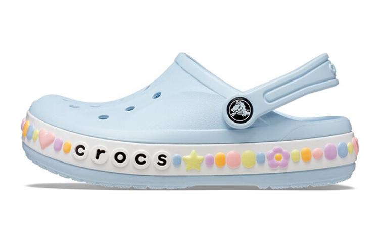 (Youth) Crocs Bayaband Charm Band Clogs 'Mineral Blue' 208102-4JQ