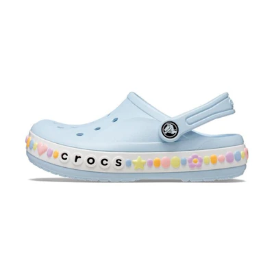 (Youth) Crocs Bayaband Charm Band Clogs 'Mineral Blue'