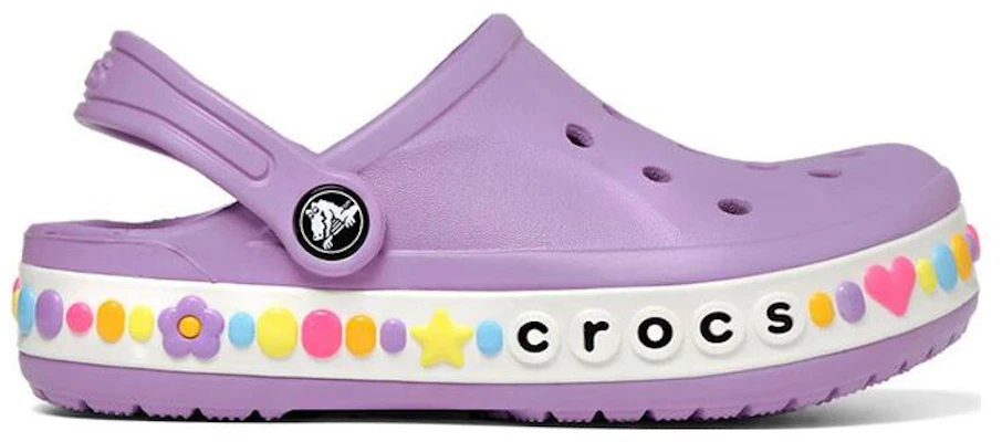 (Youth) Crocs Bayaband Charm Band Clogs 'Orchid' 208101-5PR Order (Youth) Crocs Bayaband Charm Band Clogs 'Orchid' 208101-5PR