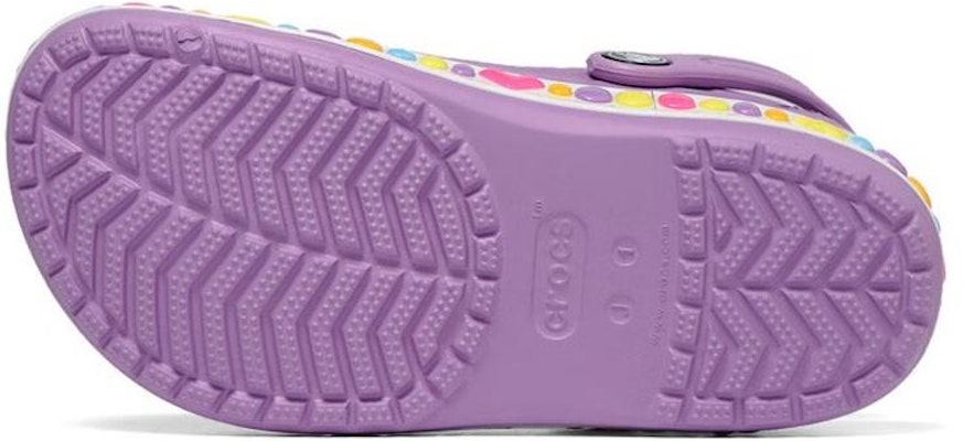(JR) Crocs Bayaband Charm Band Clogs 'Orchid' - Zuecos con Charm en Orquídea 208101-5PR Details for (JR) Crocs Bayaband Charm Band Clogs 'Orchid' - Zuecos con Charm en Orquídea 208101-5PR