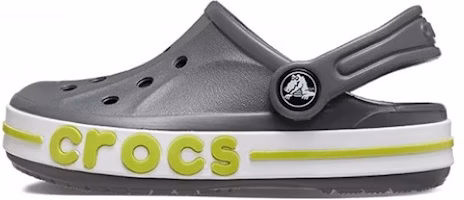 (Youth) Crocs Bayaband Clog 'Grey Lime Punch' 207019-0GX (Youth) Crocs Bayaband Clog 'Grey Lime Punch' 207019-0GX