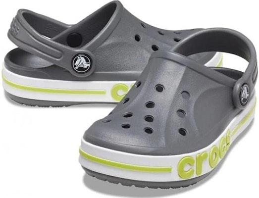 (Youth) Crocs Bayaband Clog 'Grey Lime Punch' 207019-0GX Lookbook (Youth) Crocs Bayaband Clog 'Grey Lime Punch' 207019-0GX