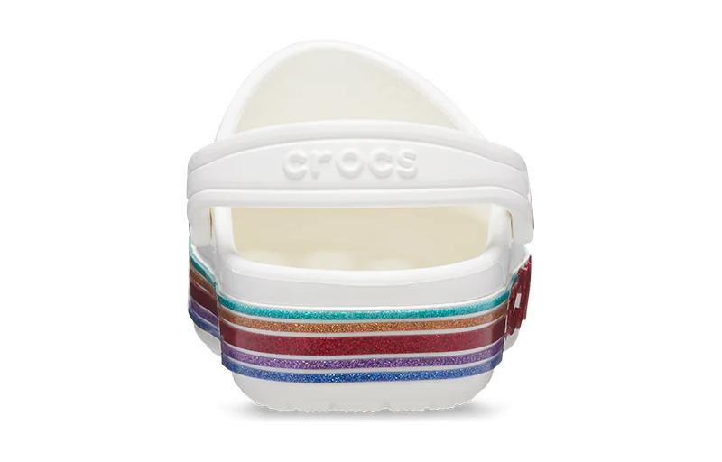 Shop 童趣 Crocs卡羅琪 舒適百搭透氣休閒 防滑減震耐磨兒童涼鞋 白色