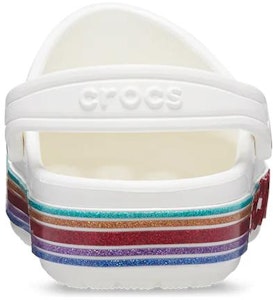 (JR) Crocs Bayaband Rainbow Glitter Clogs 'Putih Merah' 209731-100 Shop (JR) Crocs Bayaband Rainbow Glitter Clogs 'Putih Merah' 209731-100