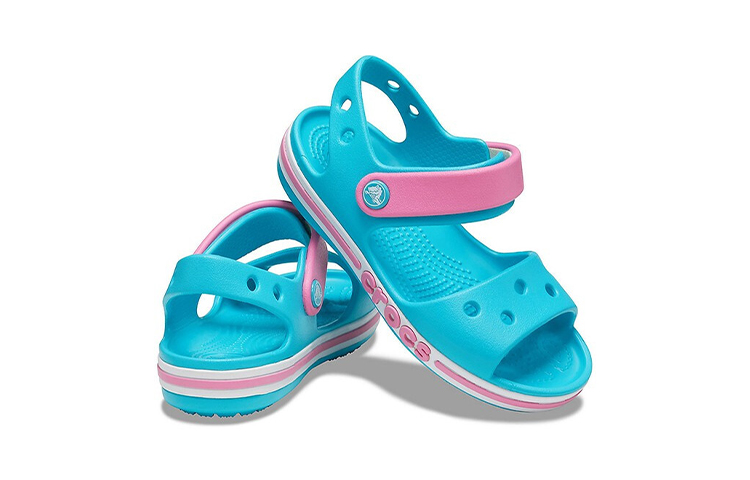 Shop (Youth) Crocs Bayaband Sandals 'Digital Aqua Pink' 205400-4SL