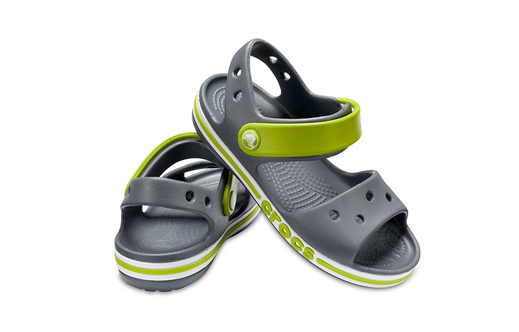 Shop (Youth) Crocs Bayaband Sandals 'Grey Green' 205400-025
