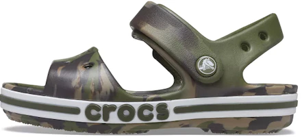 (Youth) Crocs Bayaband Sandals 'Marble Green Brown' 206816-3TC (Youth) Crocs Bayaband Sandals 'Marble Green Brown' 206816-3TC